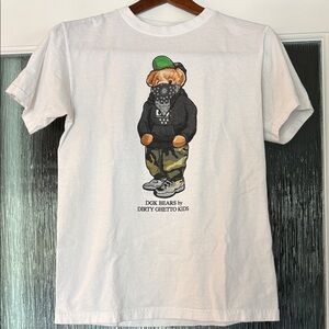 DGK White Tee with Graphic Bandana Bear